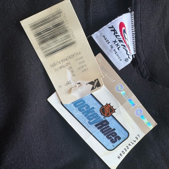 VTG Philadelphia Flyers NHL True Fan Black Stitched Logo T-Shirt Size: XXL - Picture 4 of 5